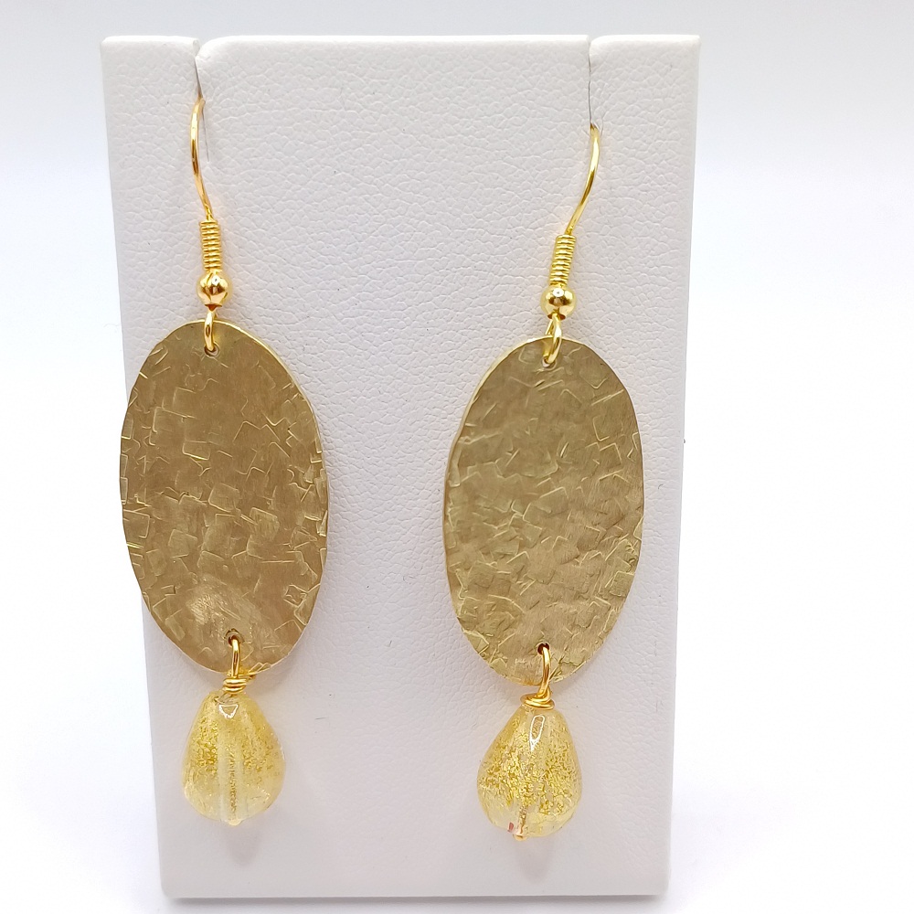 ΣΚΟΥΛΑΡΙΚΙΑ GOLD METAL YELLOW DROP