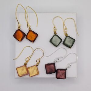 ΑΣΗΜΕΝΙΑ ΕΠΙΧΡΥΣΑ ΣΚΟΥΛΑΡΙΚΙΑ MURANO CHIC