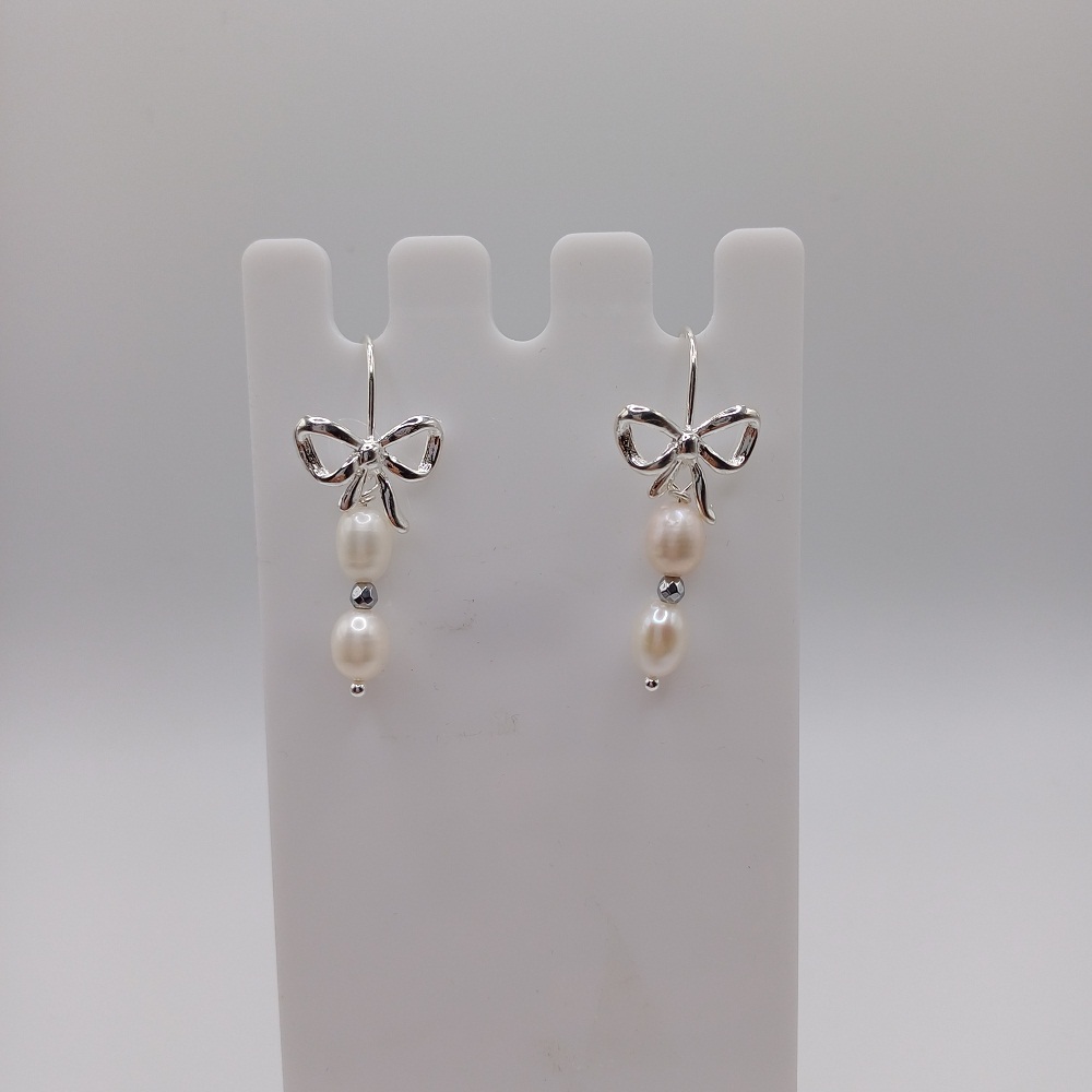 Ασημένια Σκουλαρίκια Pearly Lolita