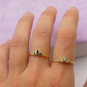 Alternative view of ΑΣΗΜΕΝΙΟ ΕΠΙΧΡΥΣΟ ΔΑΧΤΥΛΙΔΙ MY LITTLE CROWN