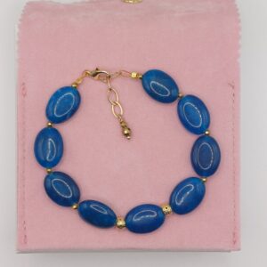 Alternative view of Ασημένια Επίχρυσα Σκουλαρίκια Dark Jasper