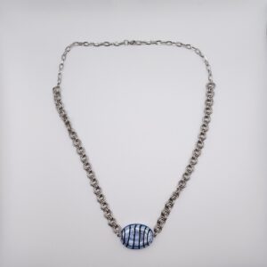 ΚΟΛΙΕ SILVER MURANO ZEBRA