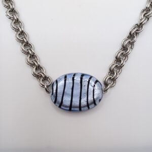 Alternative view of ΚΟΛΙΕ SILVER MURANO ZEBRA
