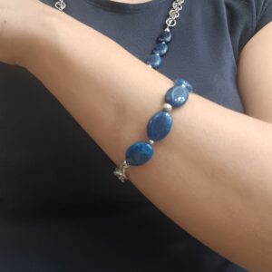Alternative view of ΒΡΑΧΙΟΛΙ DARK BLUE JADE